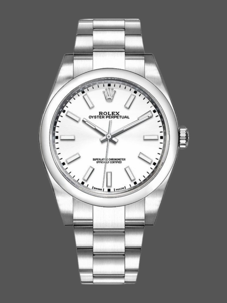 White Dial Date 39mm Mens