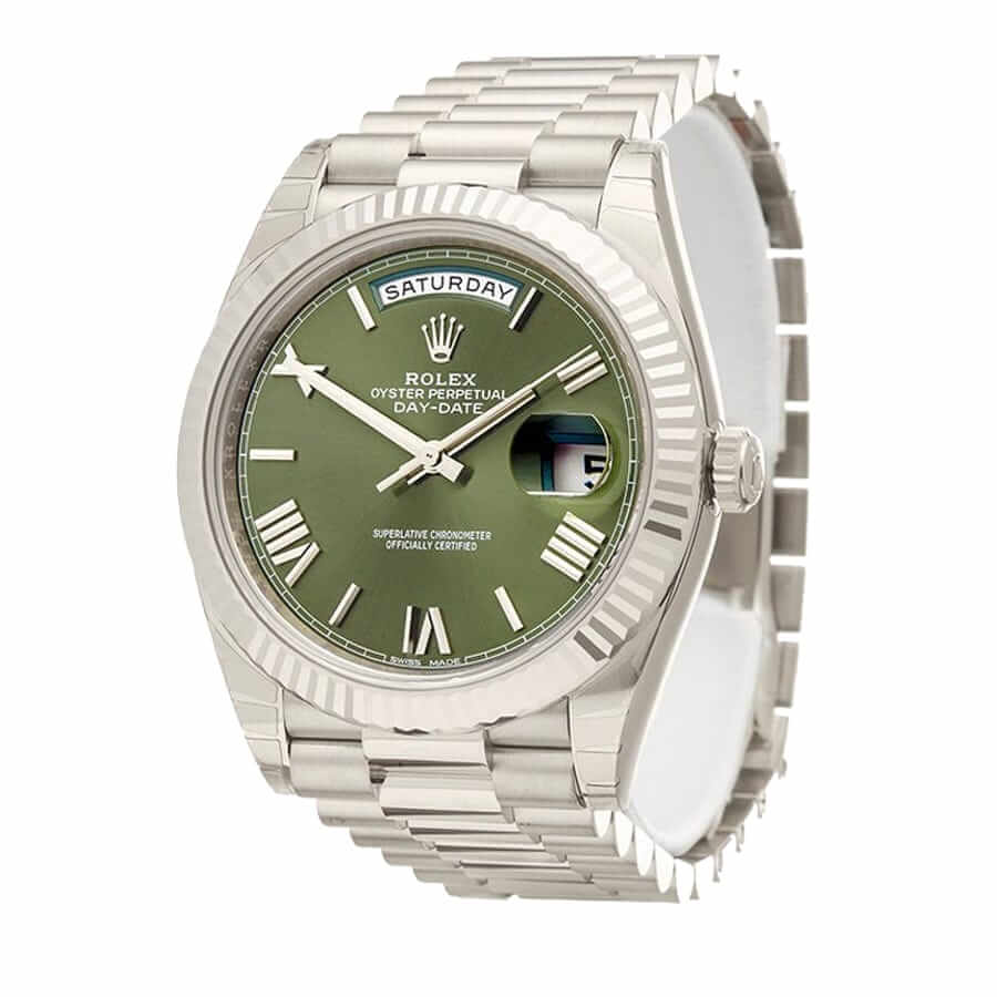 Green Dial Stainless Steel 41mm Men