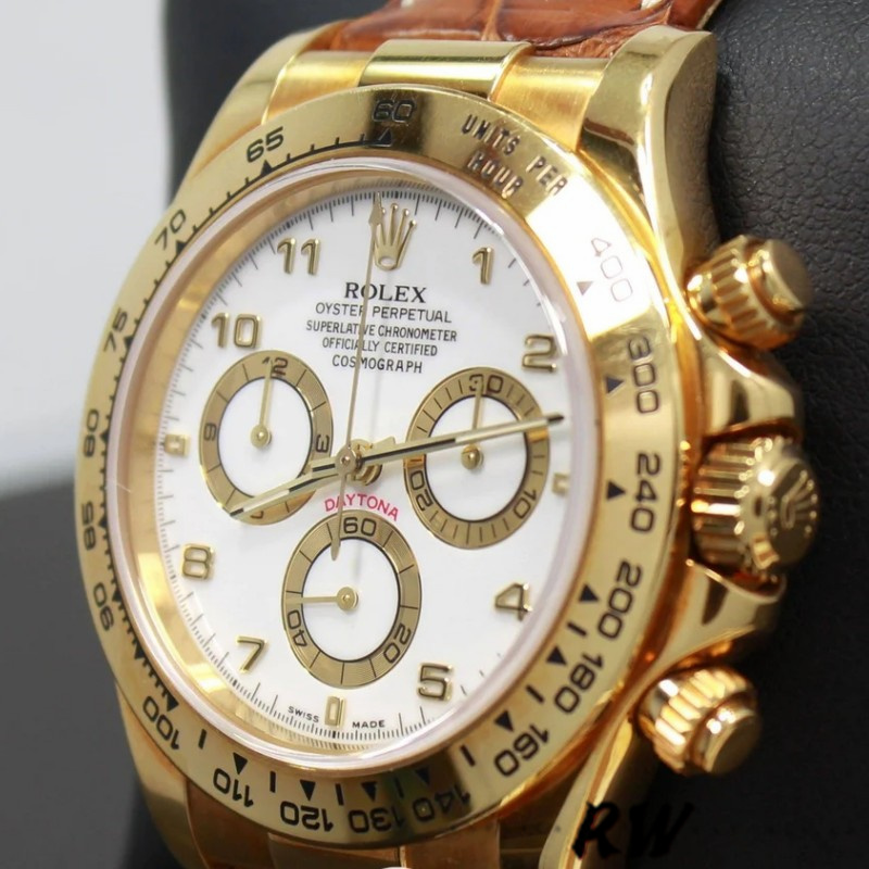 White Dial Chronograph 40mm Mens