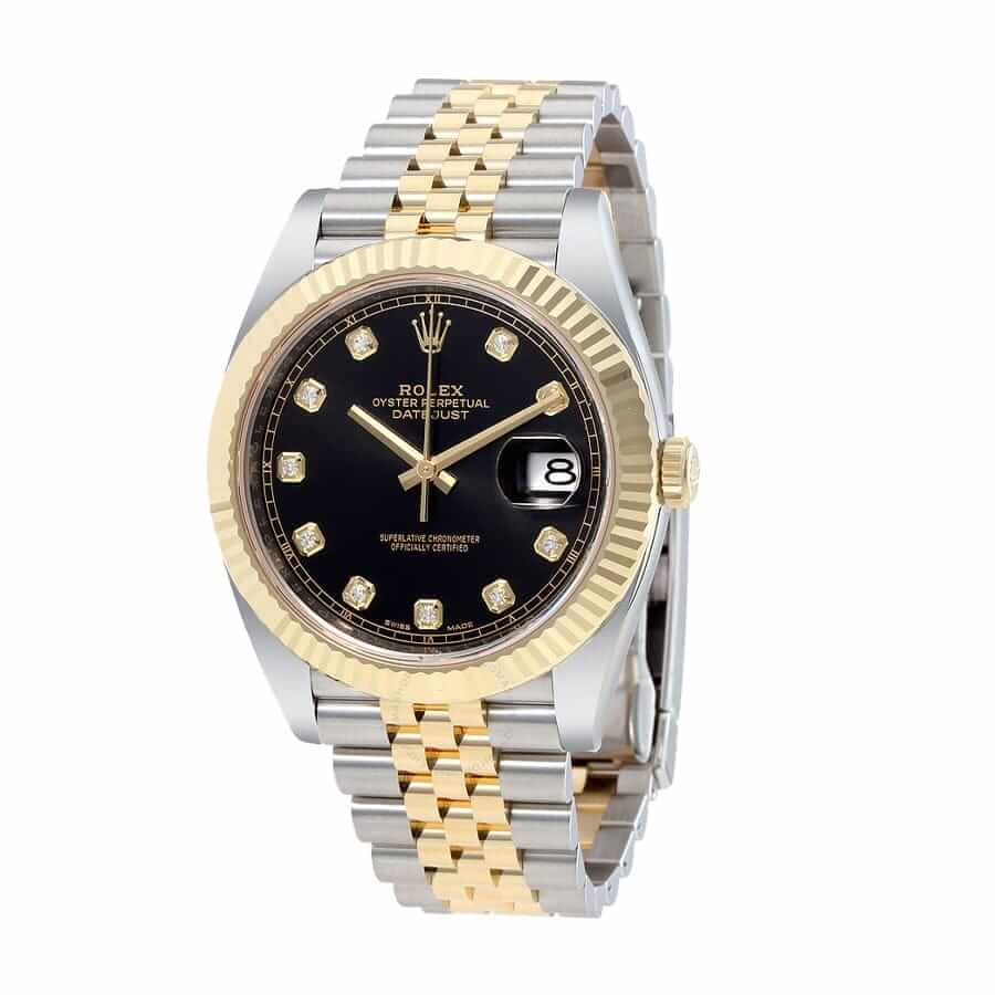 Black Diamond Dial Two-Tone 41mm Men