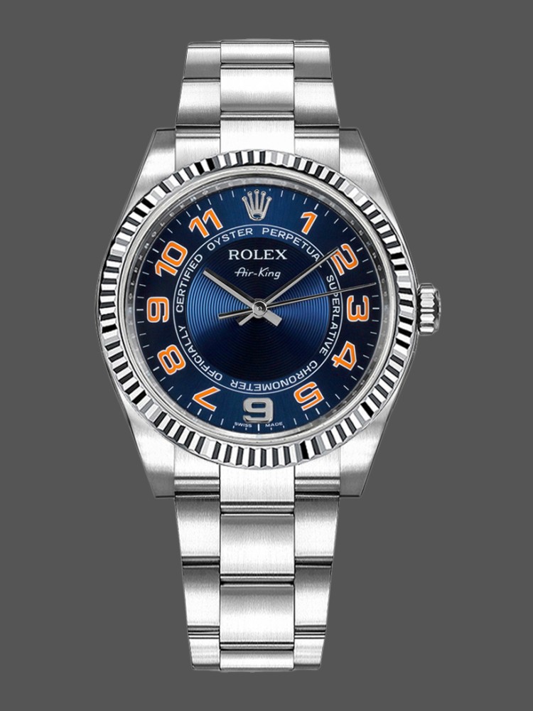 Blue Dial Classic Link Bracelet 34mm