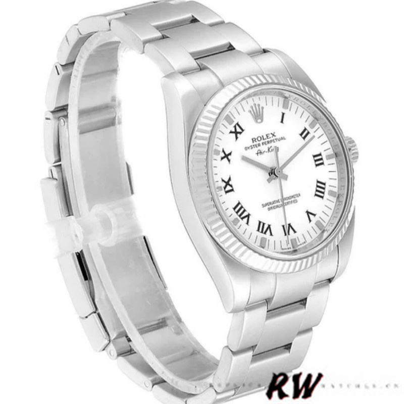 White Dial Date 34mm Unisex