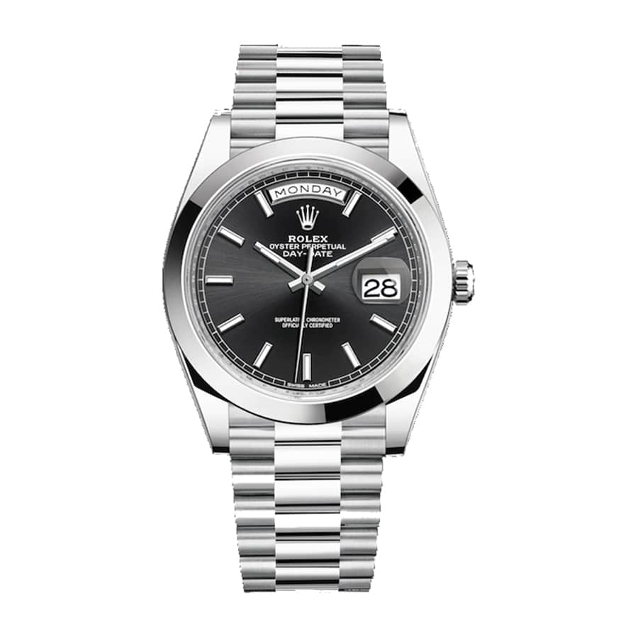 Black Dial Stainless Steel 40mm Men