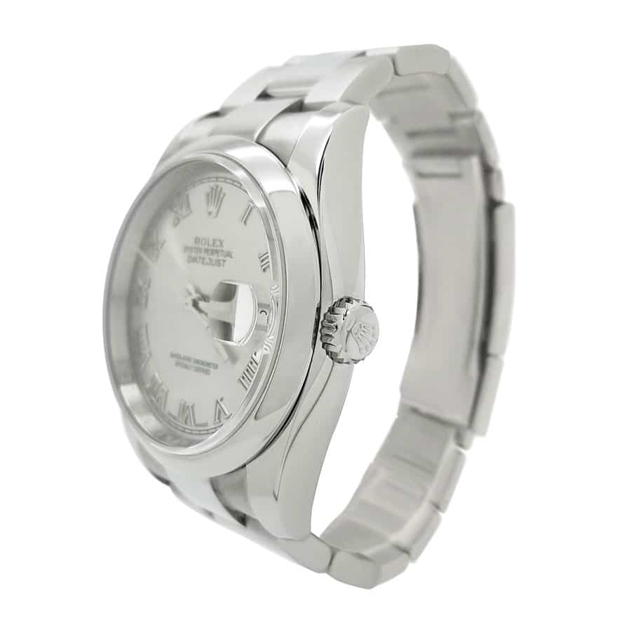 White Dial Stainless Steel 41mm Men