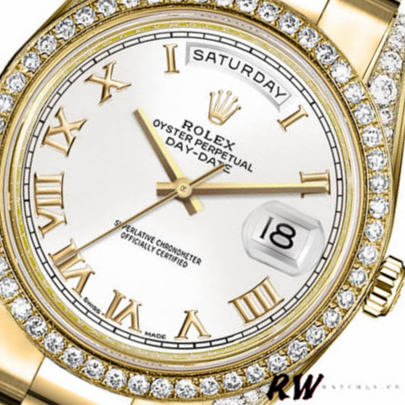 Yellow Gold White Roman Numeral Dial