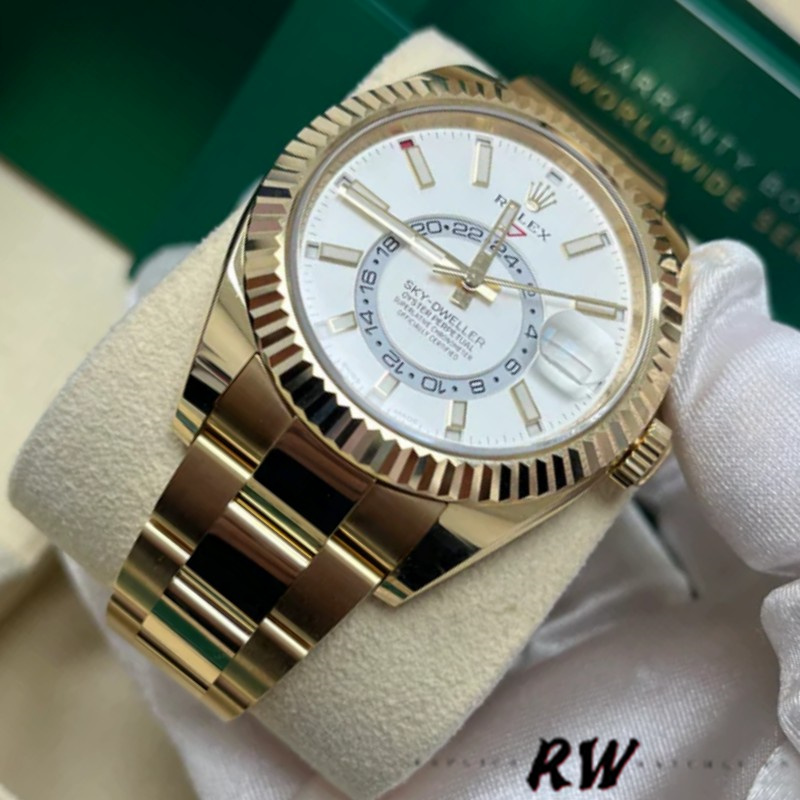 Yellow Gold White Dial