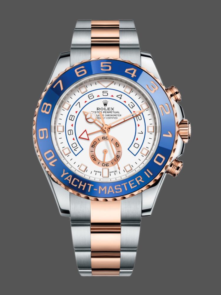 White Dial Sport Chronograph 44mm Mens